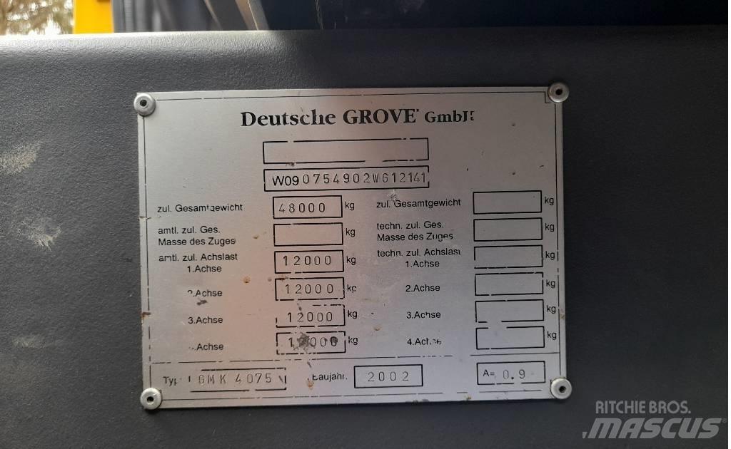 Grove GMK 4075 Żurawie szosowo-terenowe