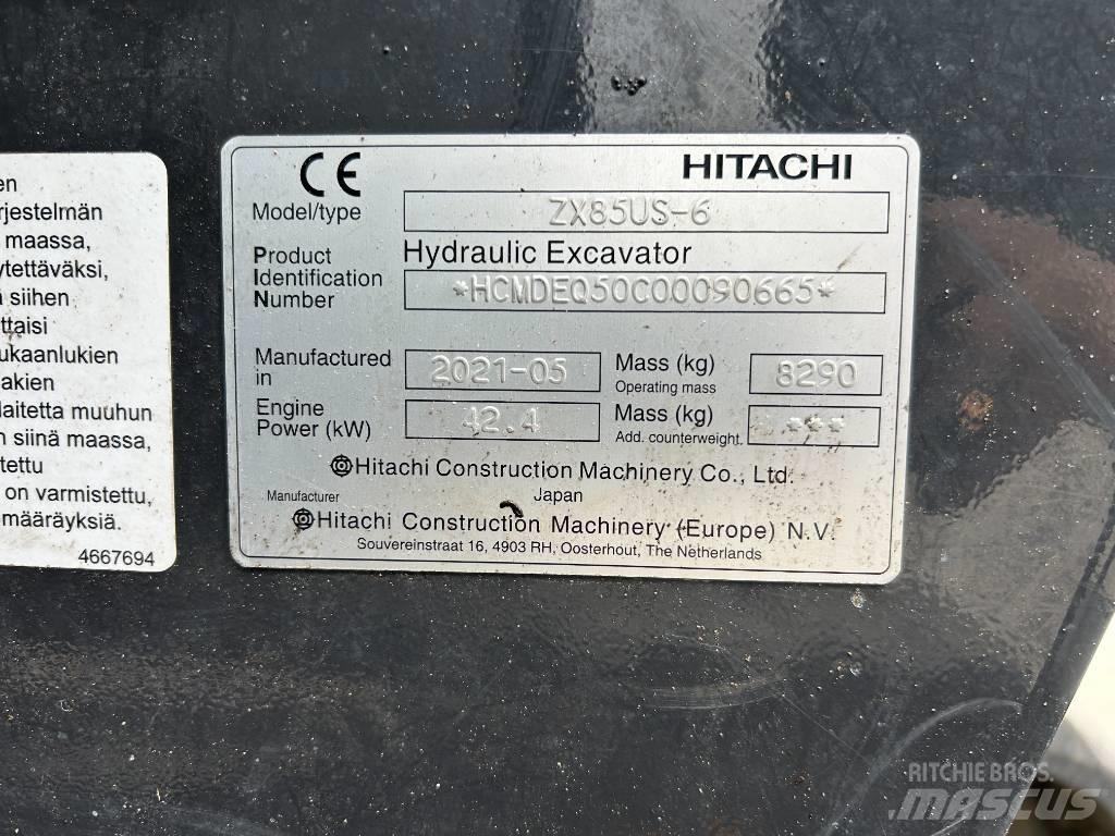Hitachi ZX85U-6 Midikoparki  7t - 12t