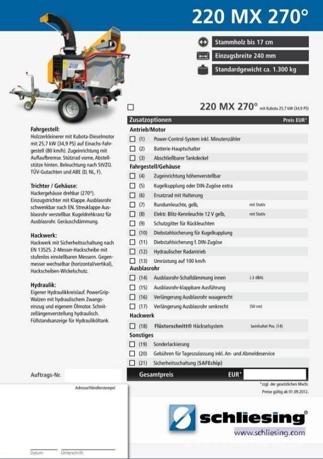 Schliesing 220 MX Rębaki
