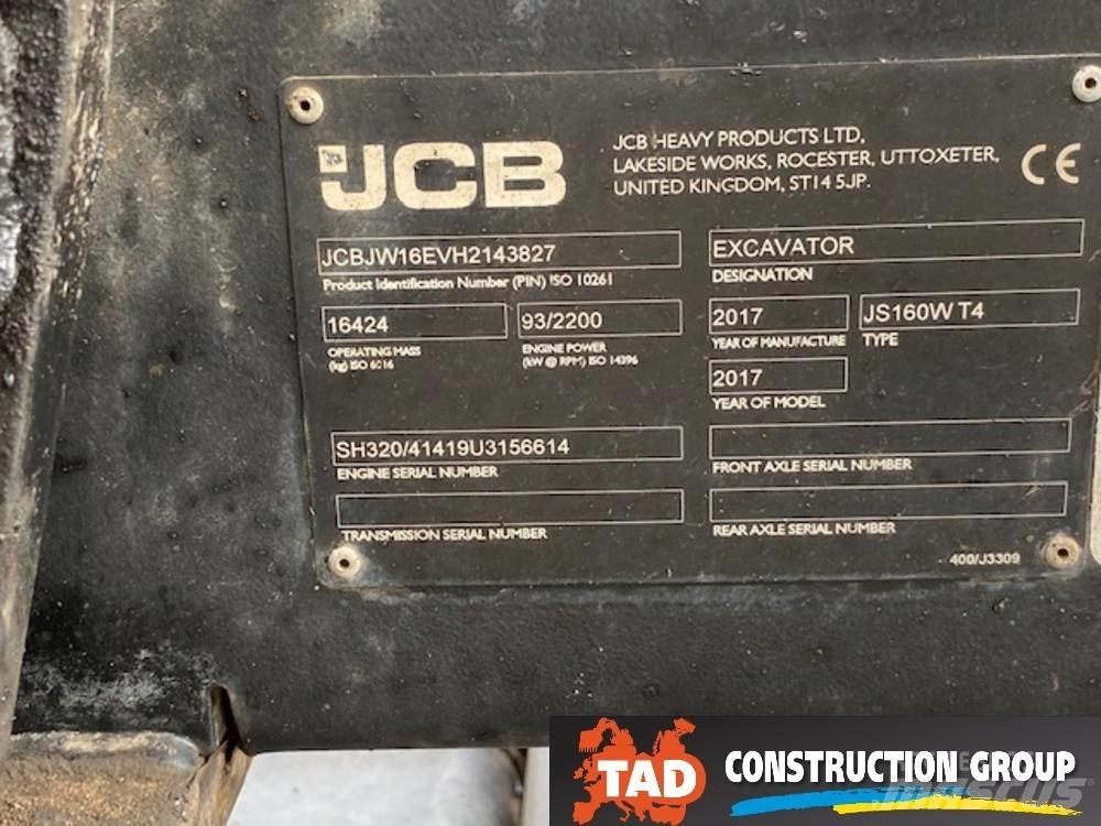 JCB JS 160 W Koparki kołowe