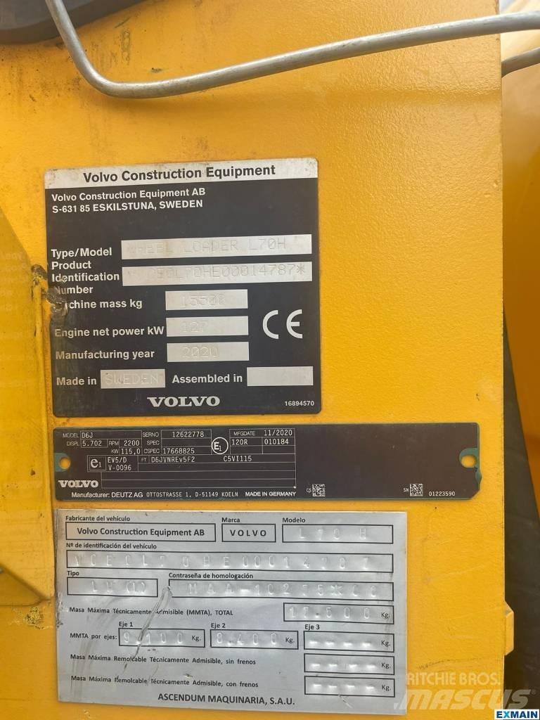 Volvo L 70 H Ładowarki kołowe
