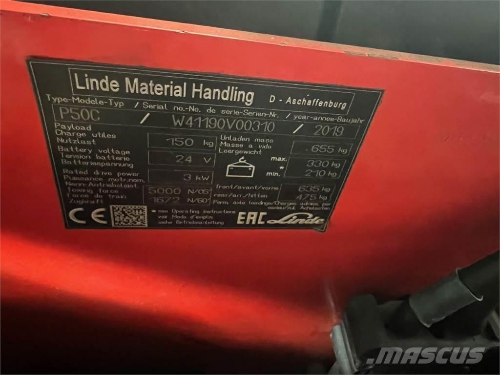 Linde P 50C Wózki widłowe samochodowe ciągnące
