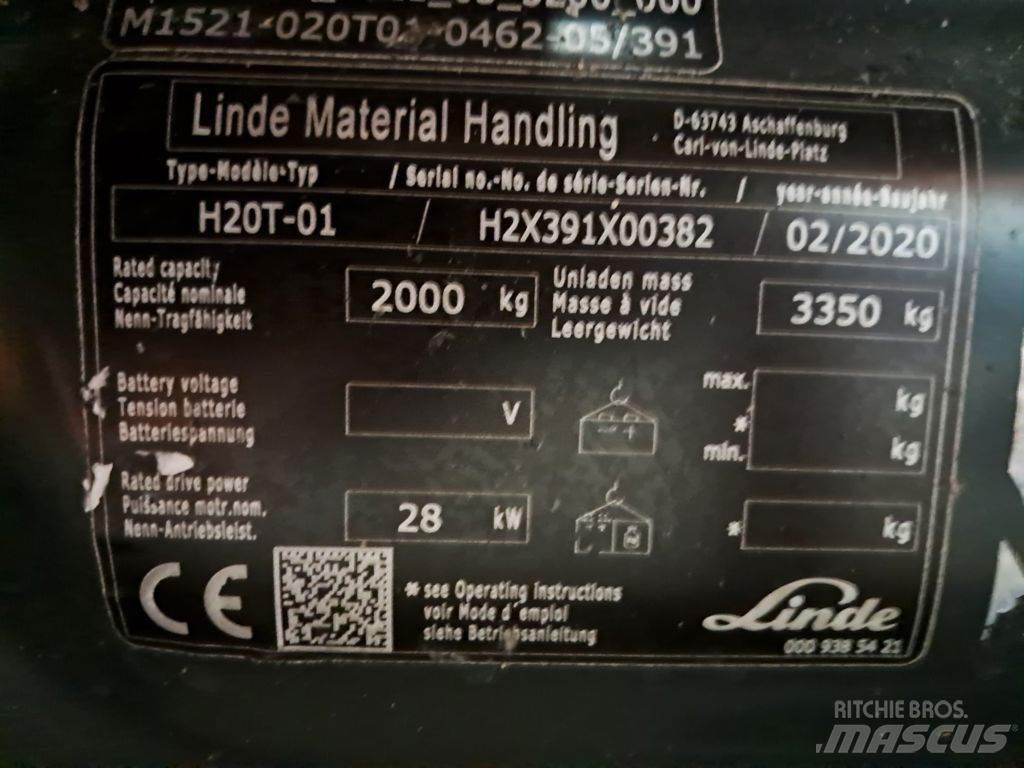 Linde H20T-01 Wózki LPG