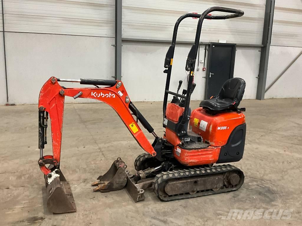 Kubota K 008-3 Minikoparki