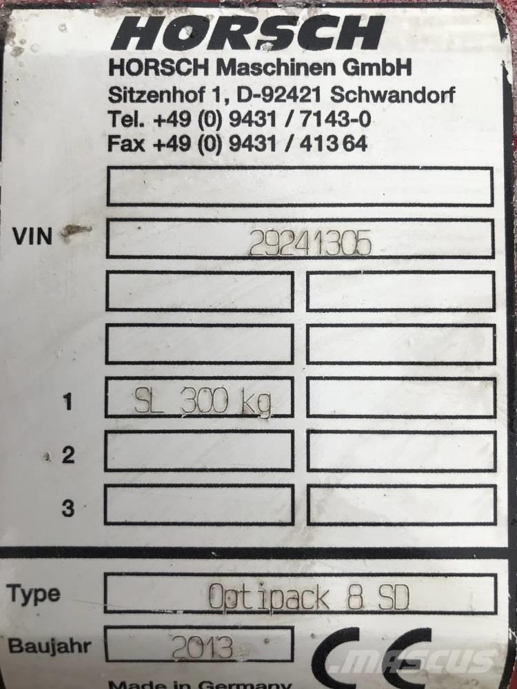 Horsch Optipack 8 SD Brony talerzowe