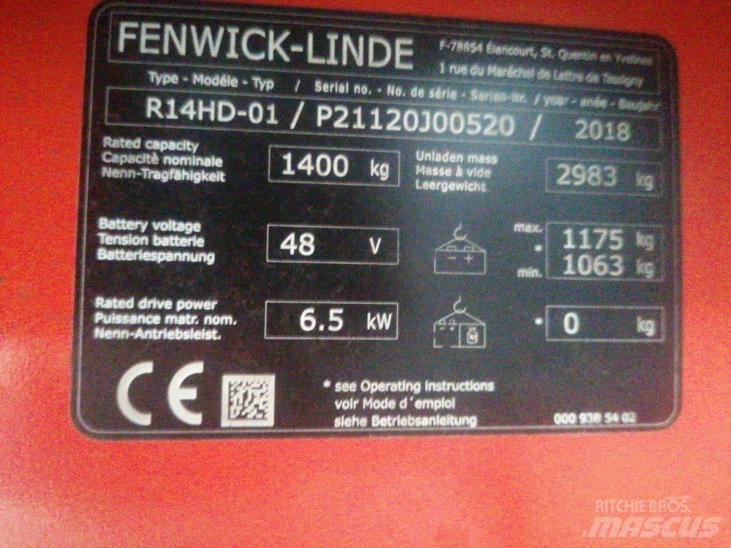 Linde R14HD Wózki widłowe wysokiego składowania