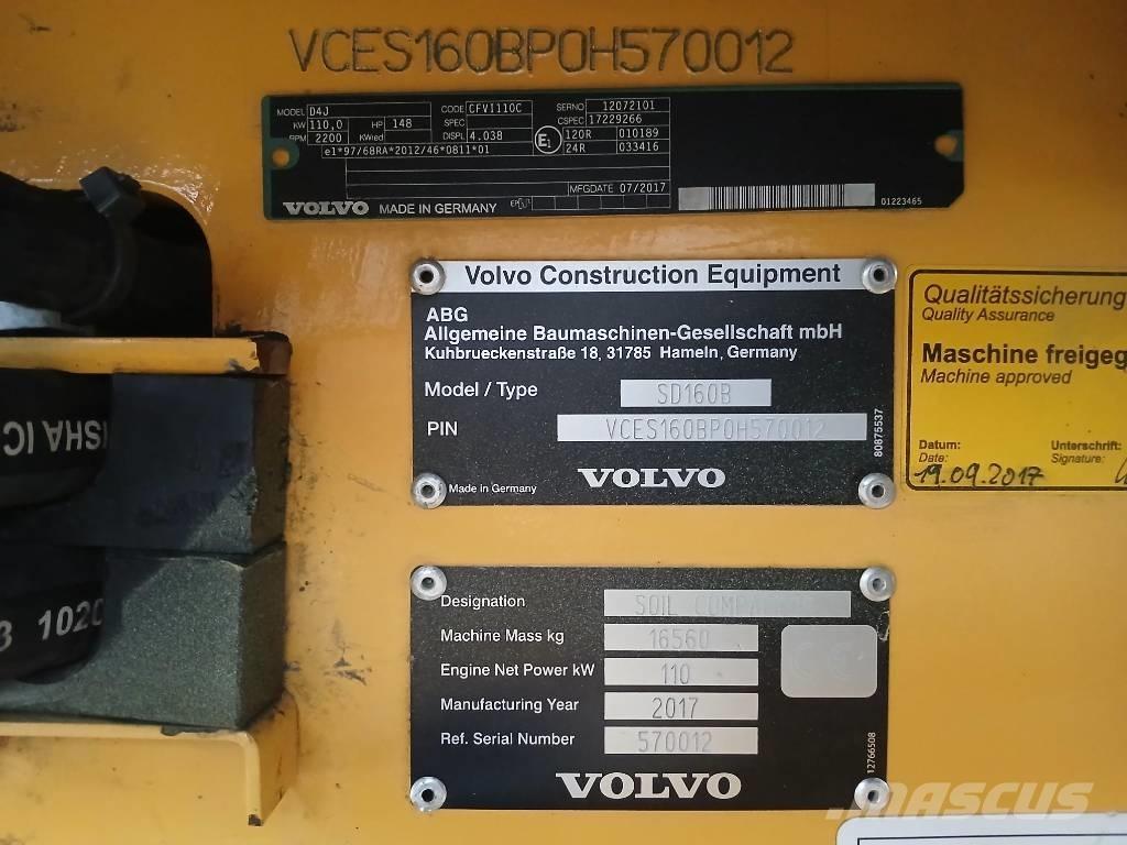 Volvo SD160 B, Vält Walce ogumione