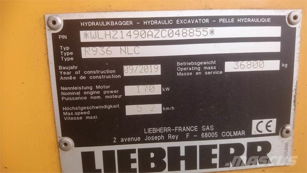 Liebherr R936 NLC Koparki gąsienicowe