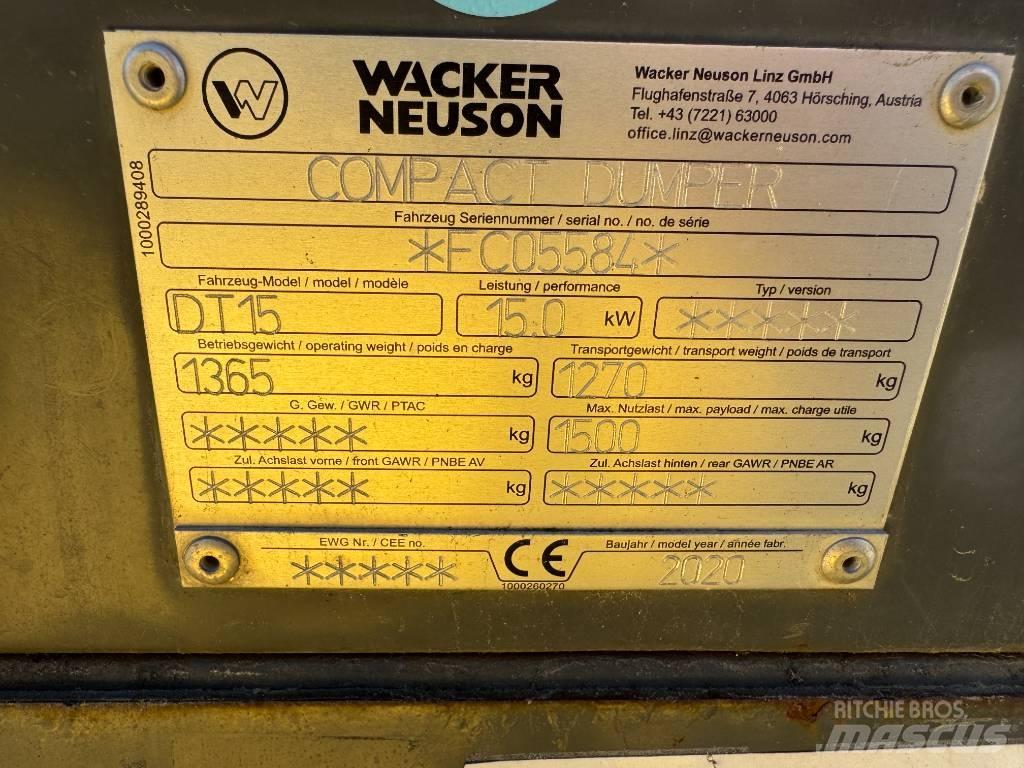 Wacker Neuson DT15 Wozidła gąsienicowe