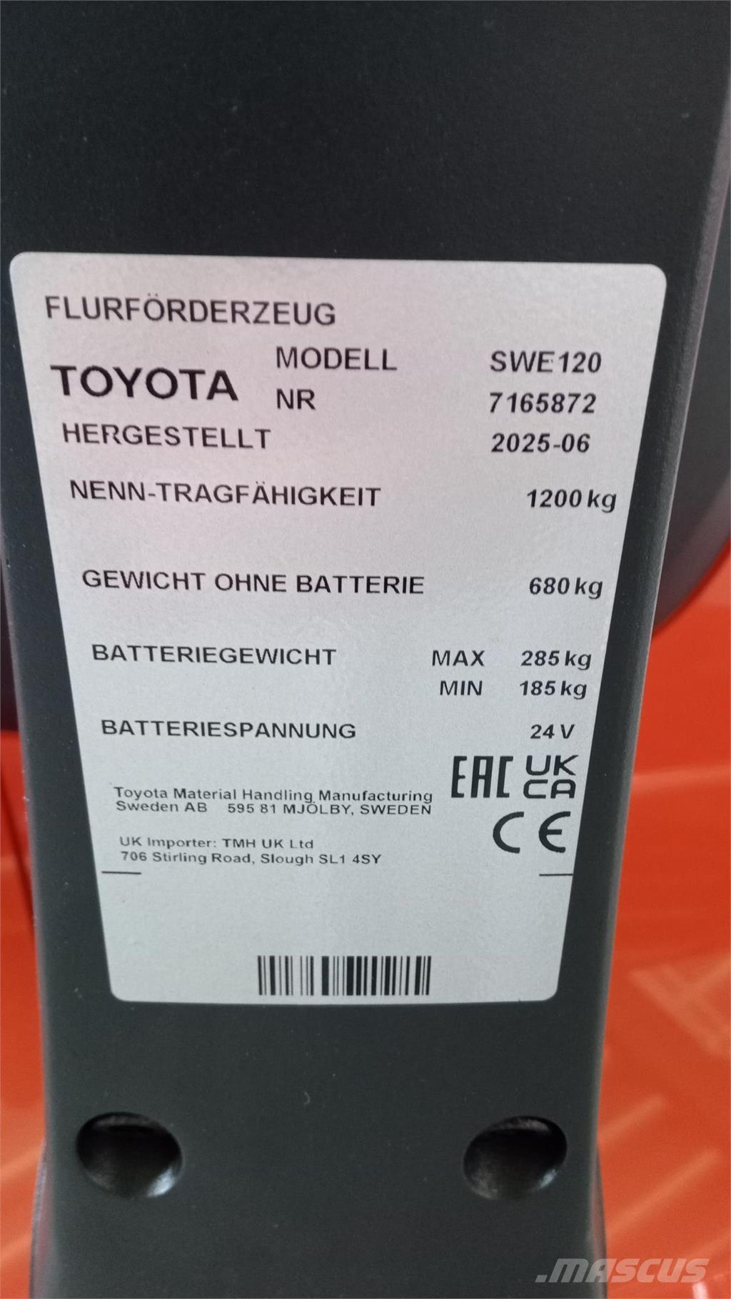 Toyota SWE120 Samojezdne maszyny do załadunku