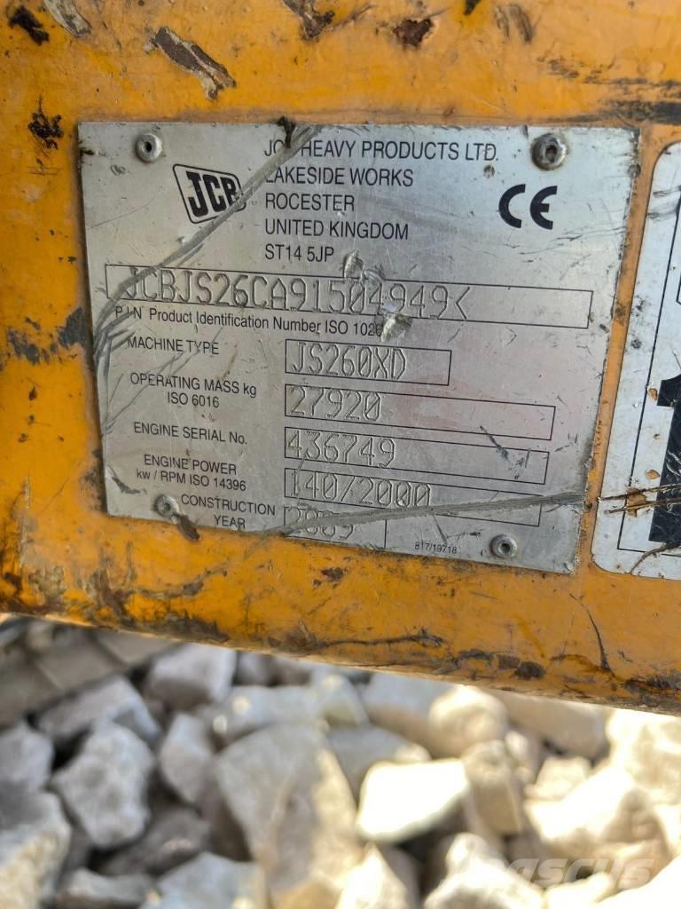 JCB JS 260 XD Chłodnice