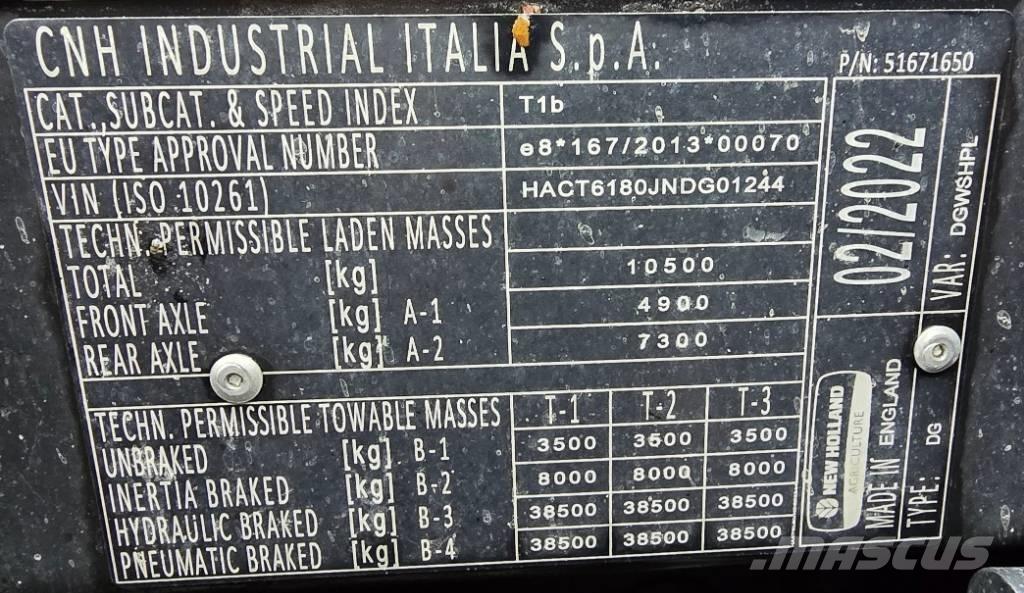 New Holland T 6.180 Ciągniki rolnicze