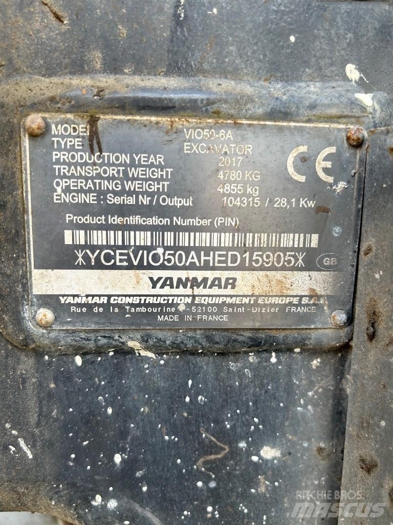 Yanmar VI050 - 6A Minikoparki