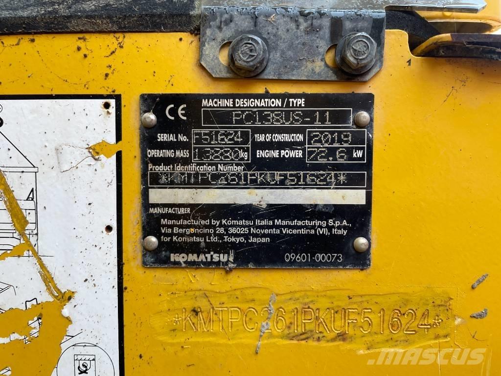 Komatsu PC 138 US-11 Koparki gąsienicowe
