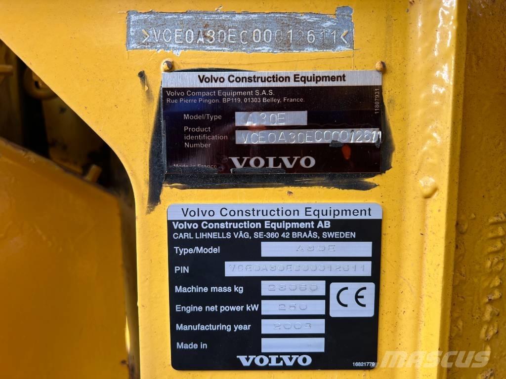 Volvo A30E Wozidła przegubowe