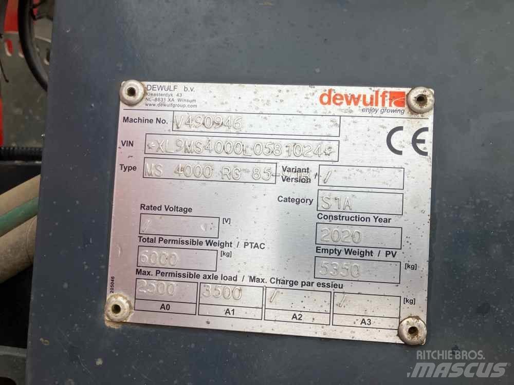 Dewulf MS4000 Sadzarki do ziemniaków