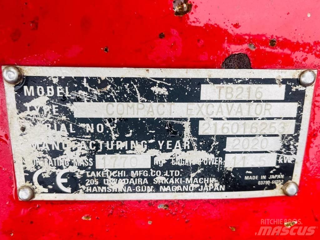Takeuchi TB 216 Minikoparki