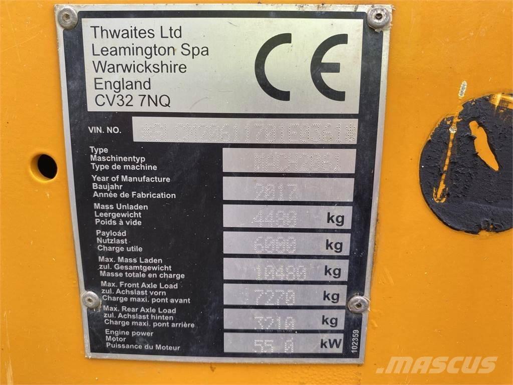 Thwaites 6 ton Wozidła kolebkowe