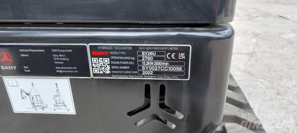 Sany SY 26 U Minikoparki