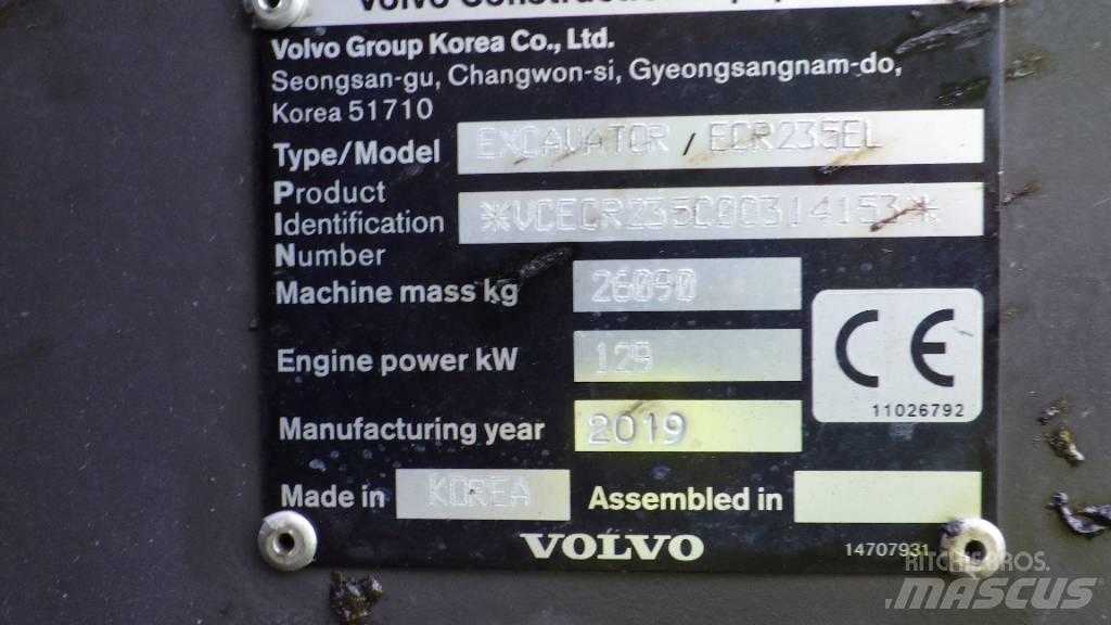 Volvo ECR235EL Koparki gąsienicowe