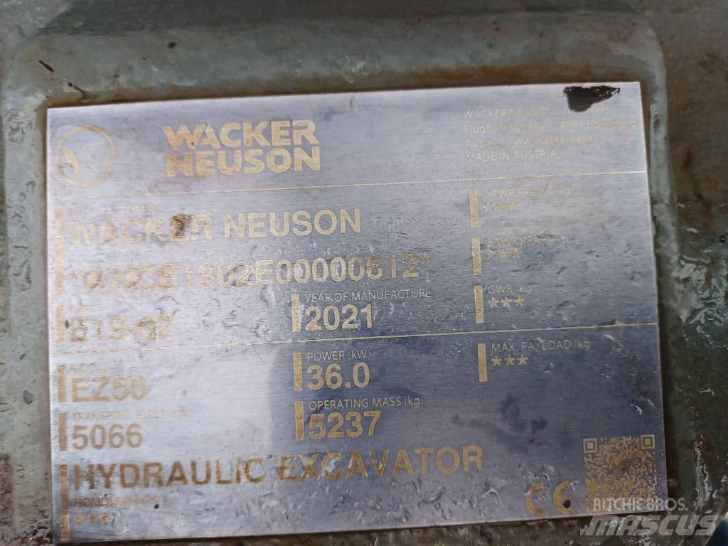 Wacker Neuson EZ50 Koparki gąsienicowe