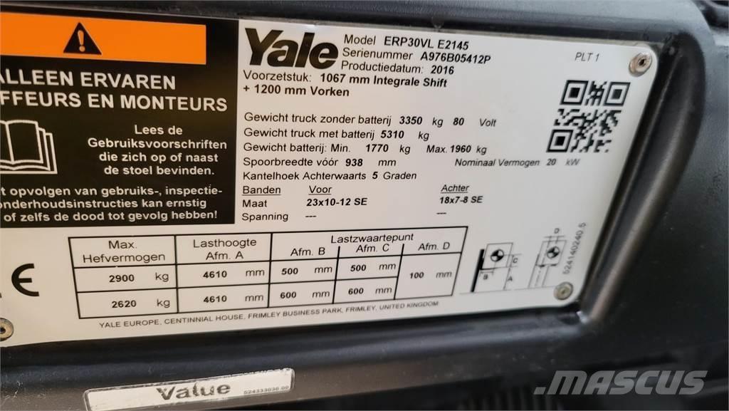 Yale ERP30VL 2016 Wózki elektryczne