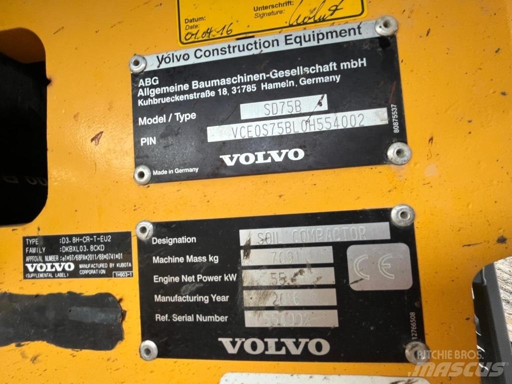 Volvo SD 75 Walce jednobębnowe
