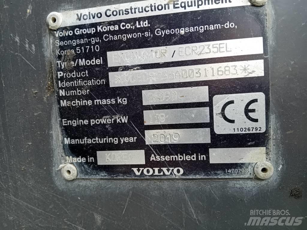 Volvo ECR235EL Koparki gąsienicowe