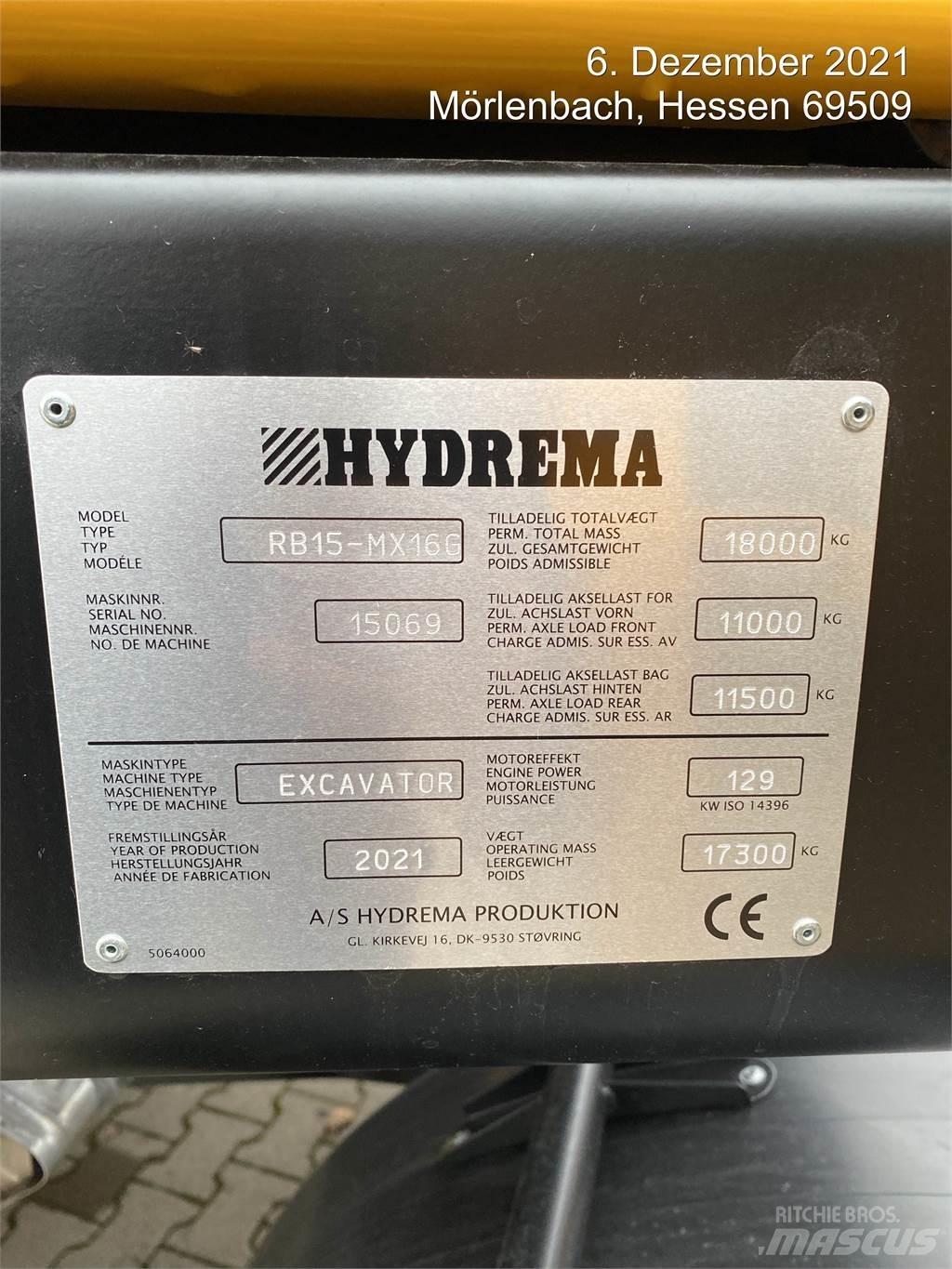 Hydrema MX16G Koparki kołowe