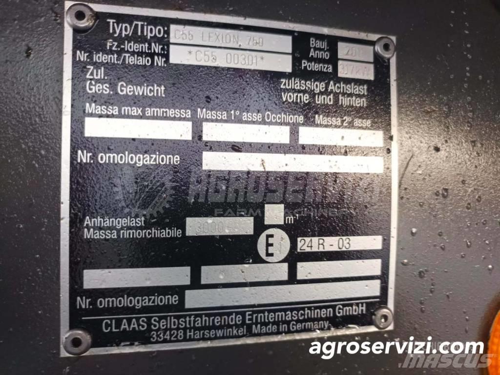 CLAAS Lexion 750 Kombajny zbożowe