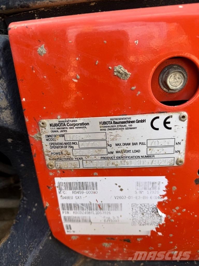 Kubota U 48 Minikoparki