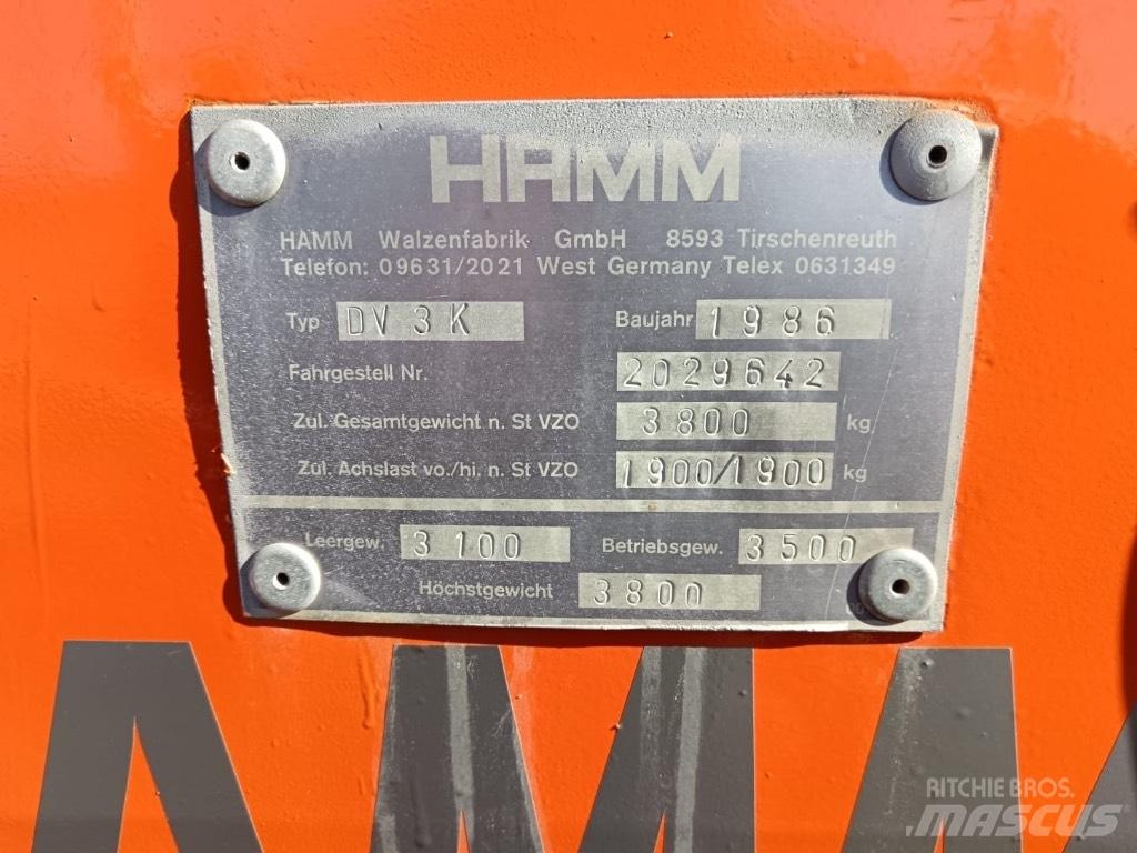 Hamm DV 3 K Walce dwubębnowe