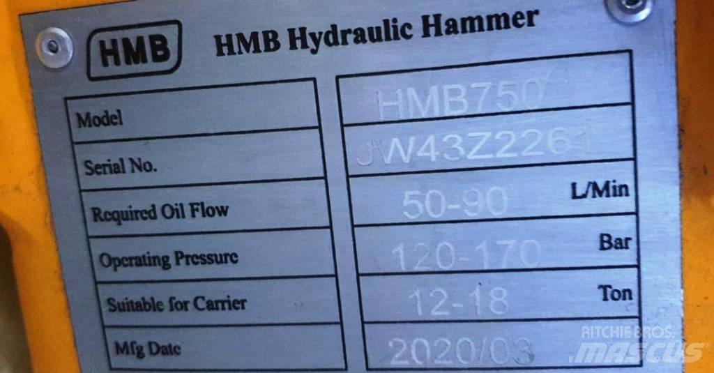 HMB 750 Młoty hydrauliczne