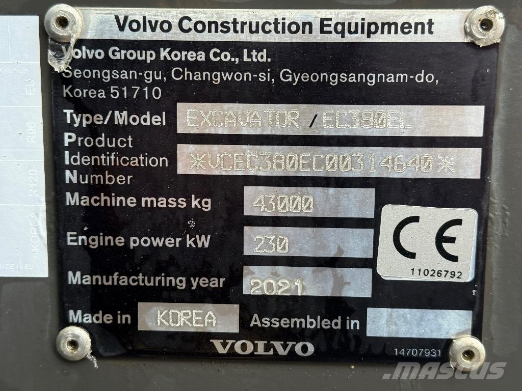 Volvo EC 380 EL Koparki gąsienicowe