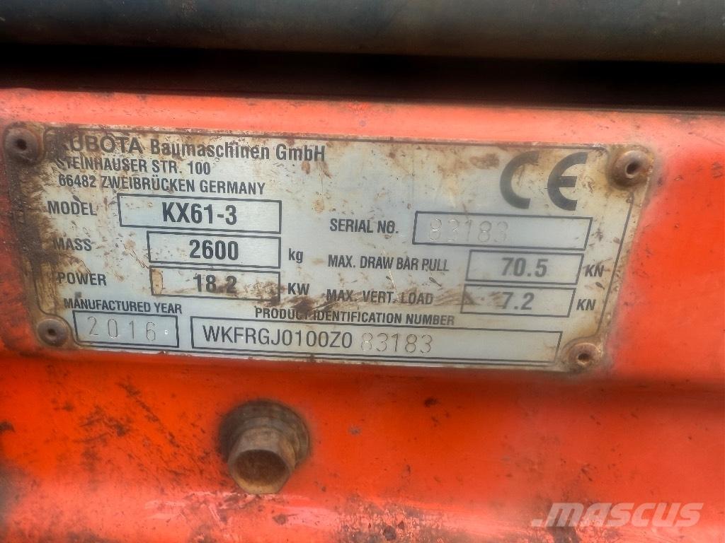 Kubota KX 61-3 Minikoparki