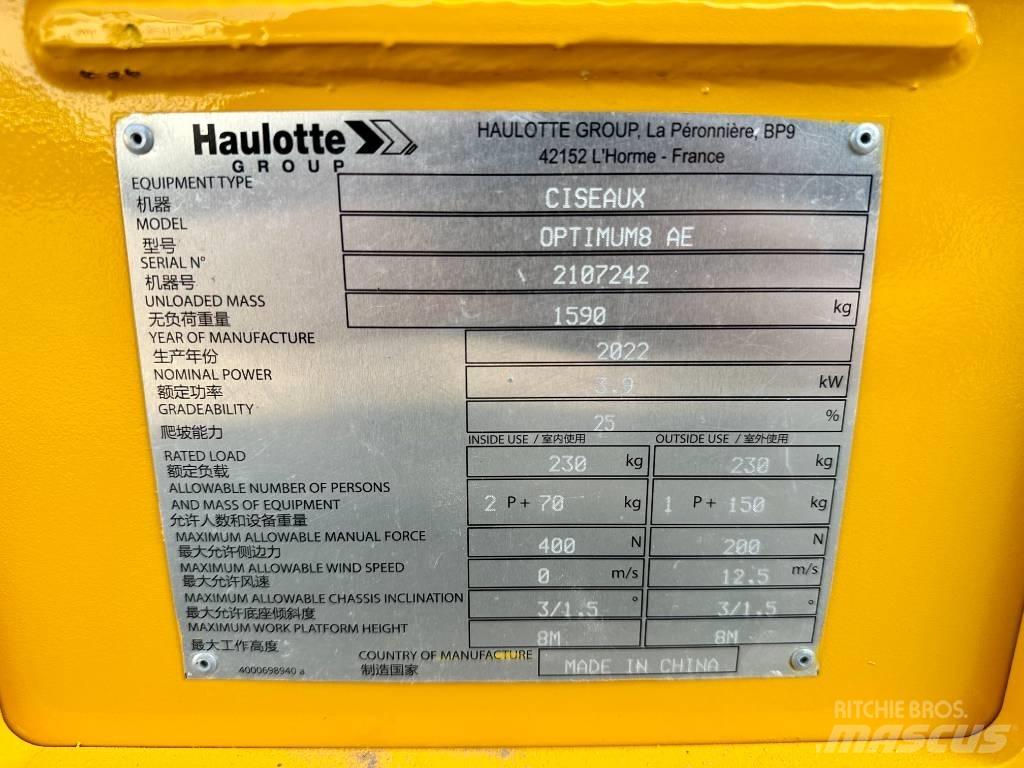 Haulotte OPTIMUM 8 Podnośniki nożycowe