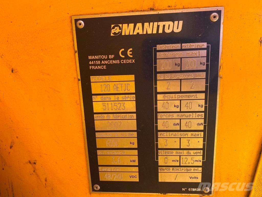 Manitou 120 AET JC Podnośniki przegubowe