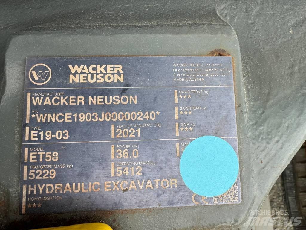 Wacker Neuson ET58 Koparki gąsienicowe
