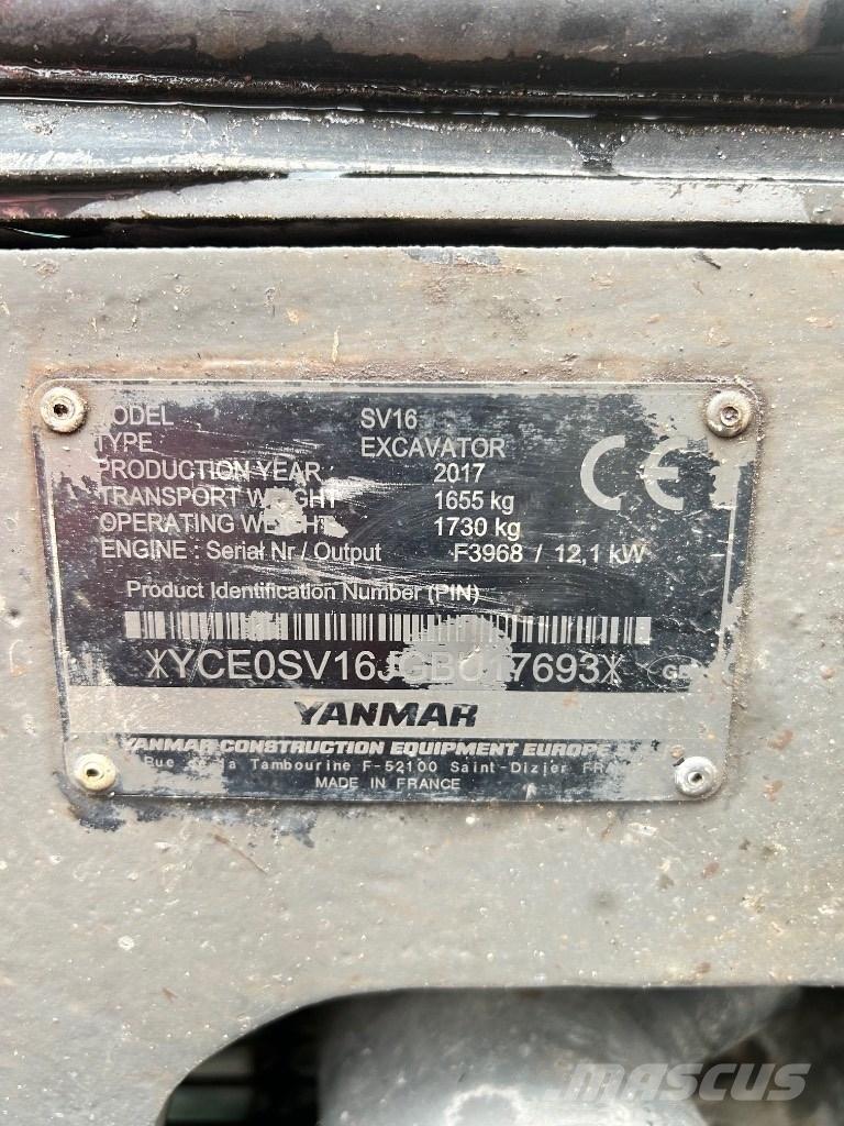 Yanmar SV 16 Minikoparki