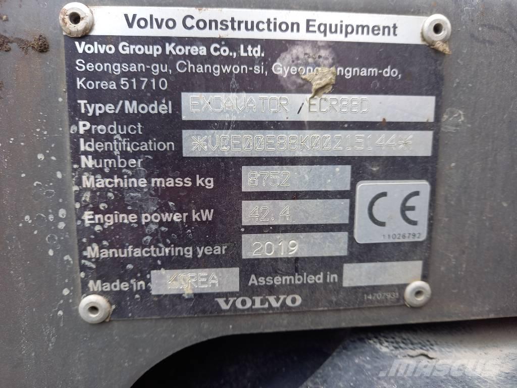 Volvo ECR 88 D Midikoparki  7t - 12t