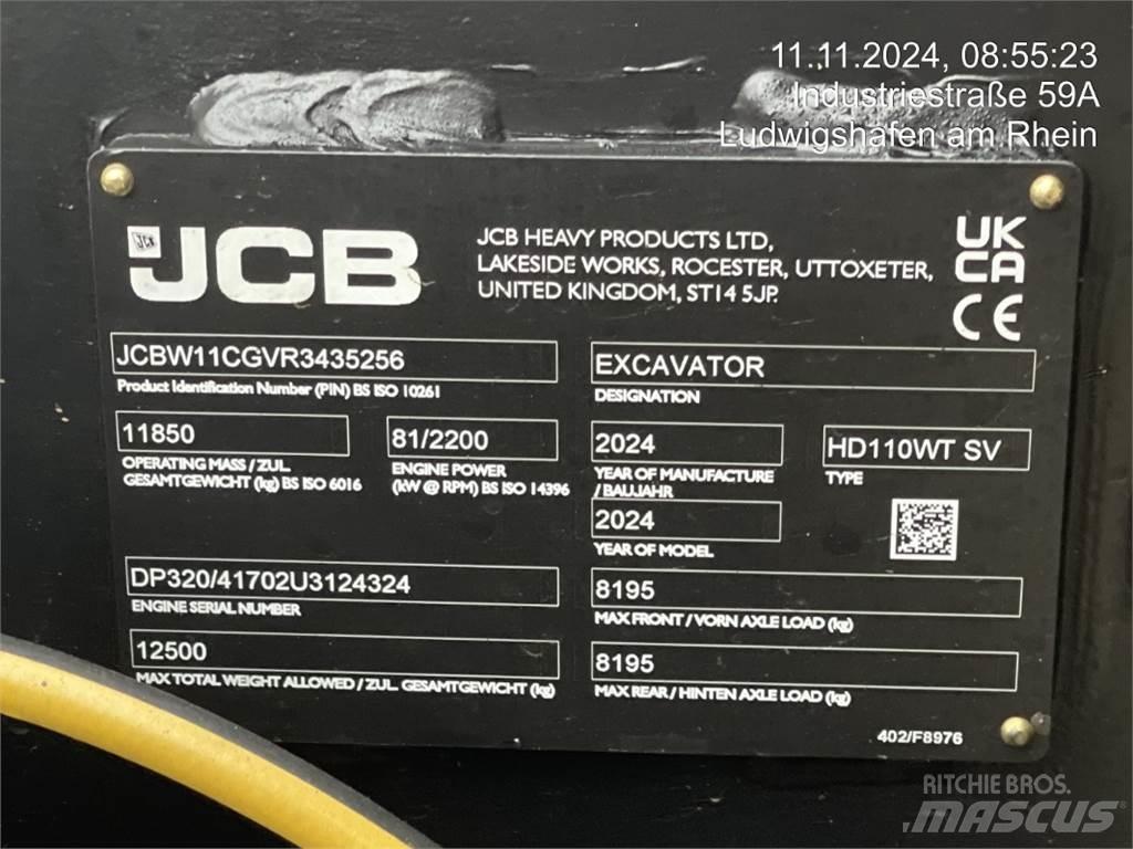 JCB HydraDig 110W Koparki kołowe