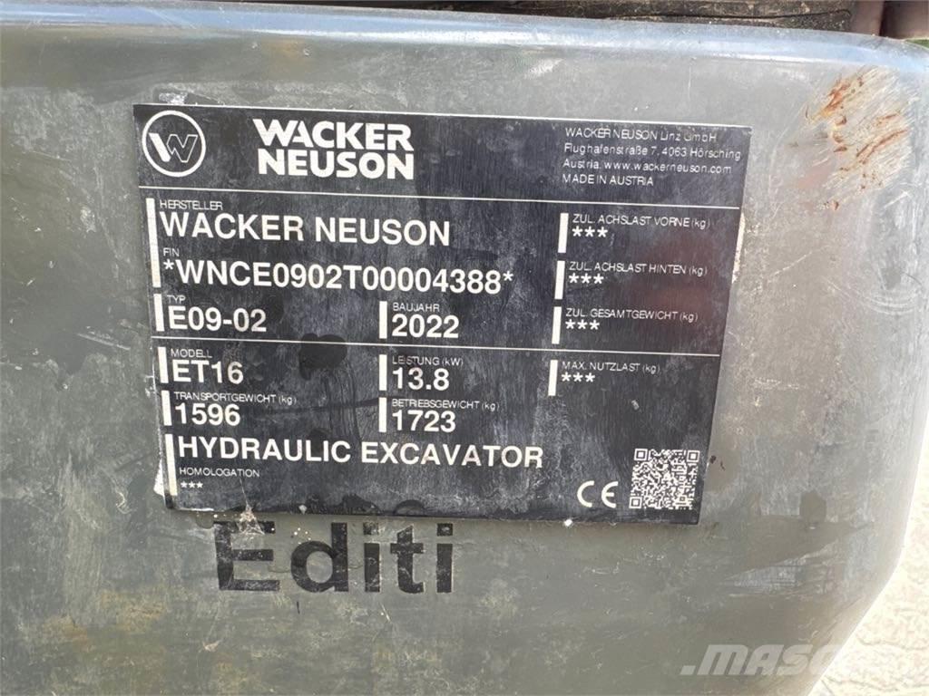 Wacker Neuson ET16 Koparki gąsienicowe