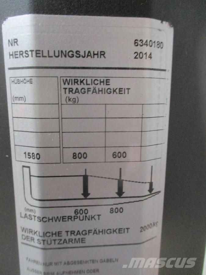 BT SWE 080L Wózki widłowe unoszące z dyszlem