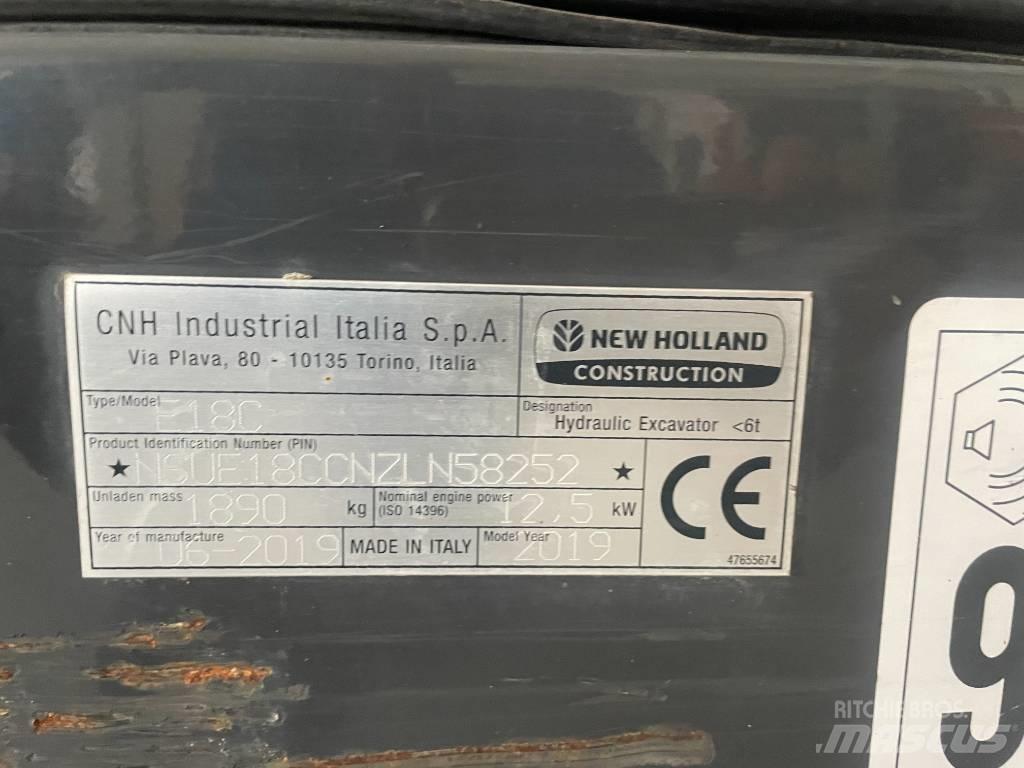 New Holland E 18 C Minikoparki