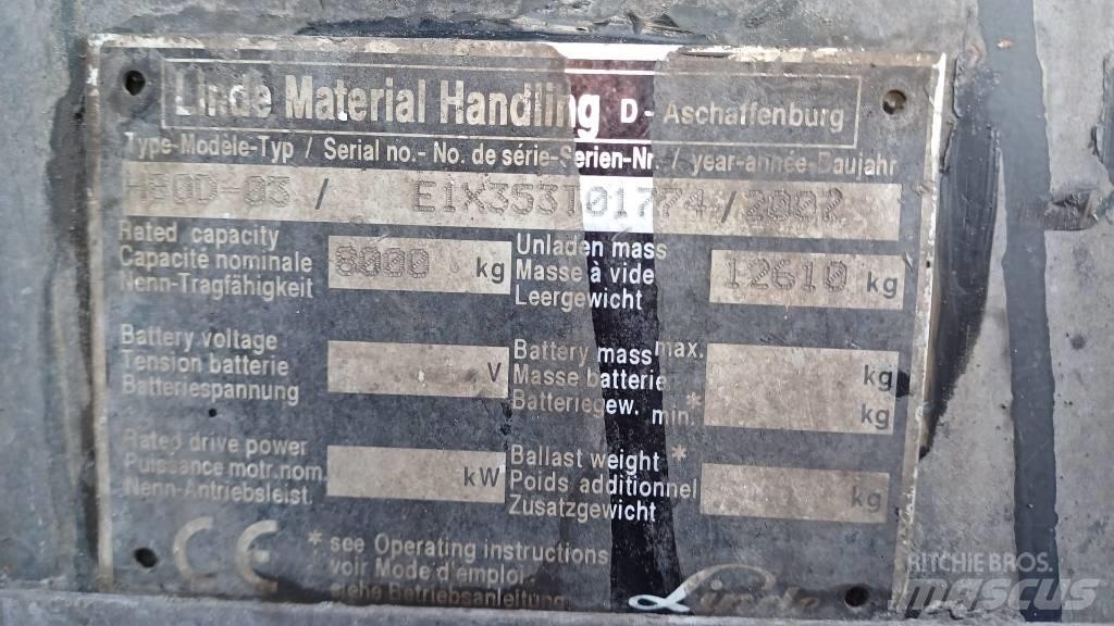 Linde H80D-03 Wózki Diesla