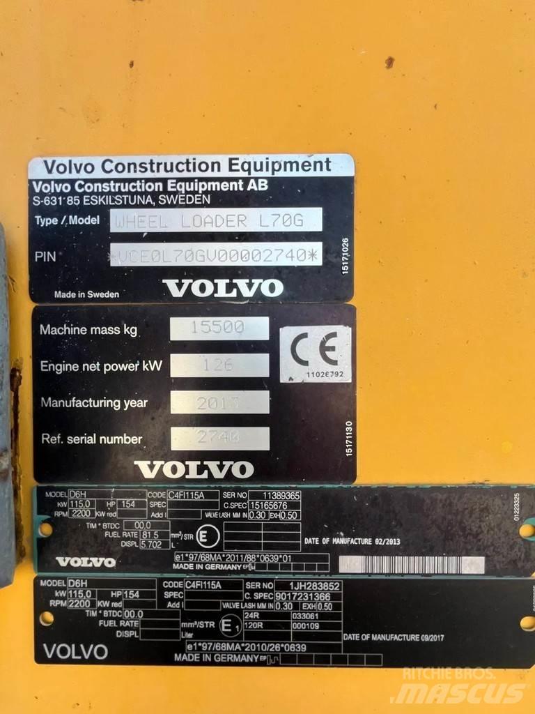 Volvo L70G Ładowarki kołowe