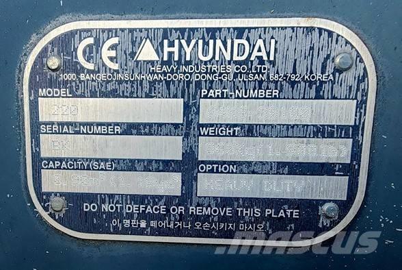 Hyundai 220 Łyżki do ładowarek