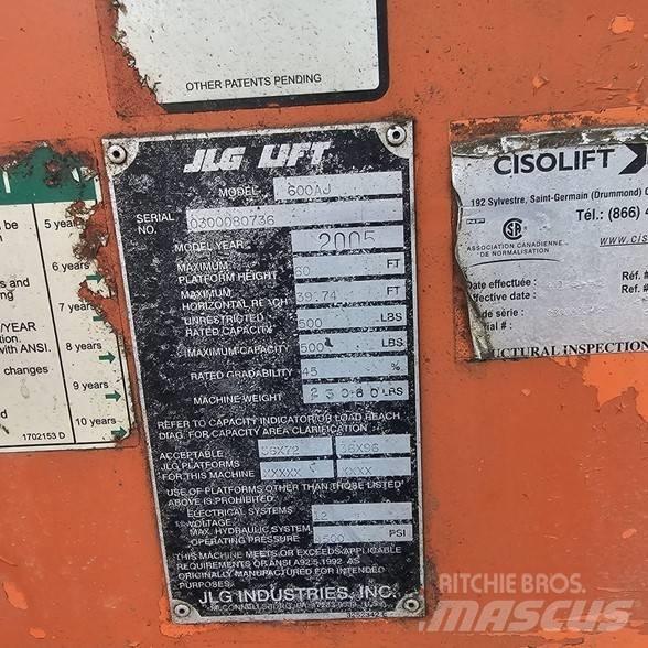 JLG 600AJ Podnośniki przegubowe