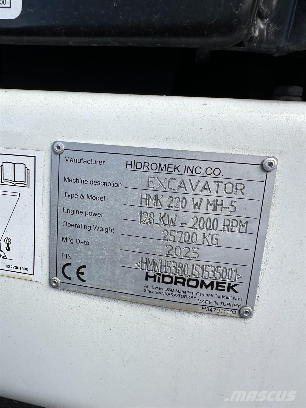 Hidromek 220W MH-5 Koparki przeładunkowe
