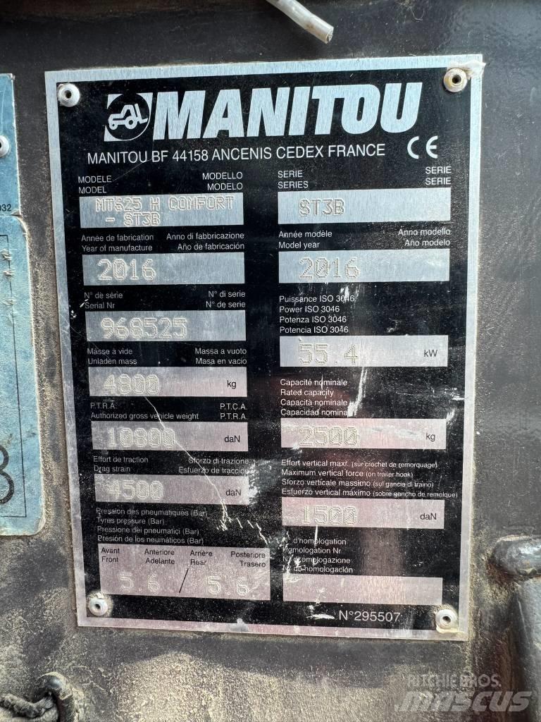 Manitou MT 625 H Ładowarki teleskopowe